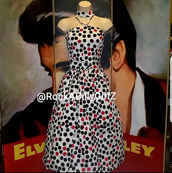 Tatyana Dresses Ping Pong Dress Retro 50s Polka Dot Halter